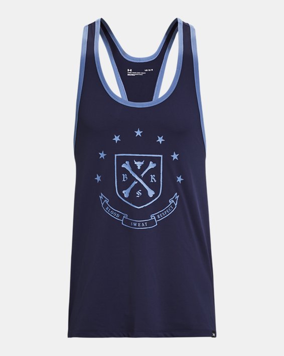 Men's Project Rock Gym Tank in Blue image number 4